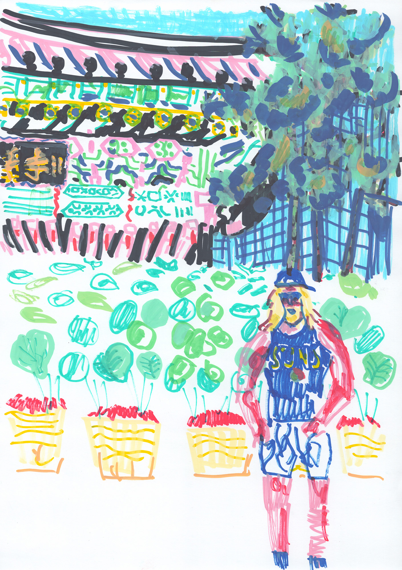 Bernhard Holaschke, ink, drawing