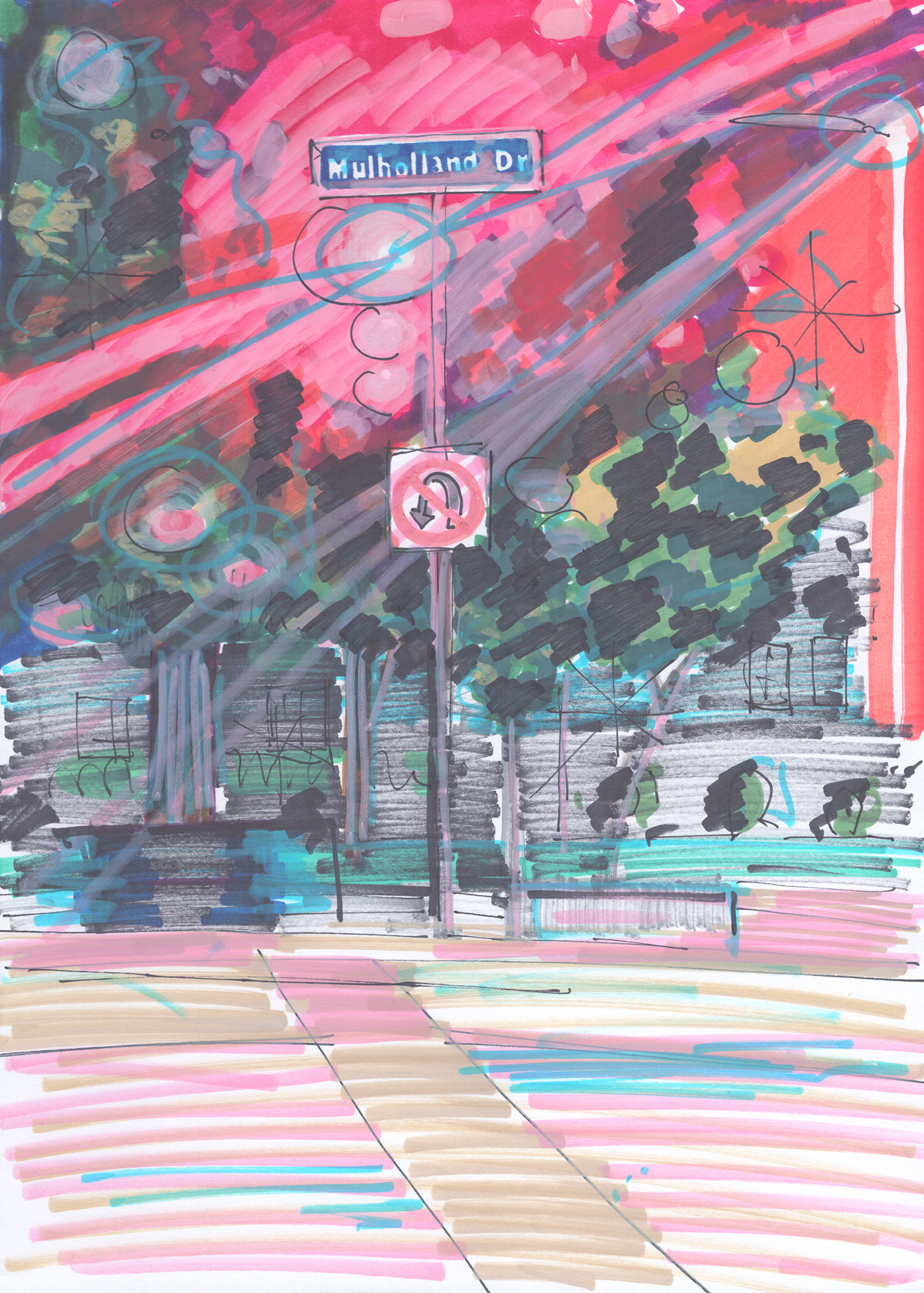 Bernhard Holaschke, drawing