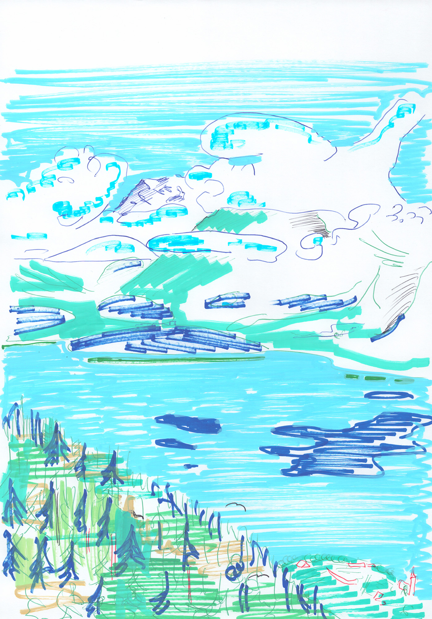 Bernhard Holaschke, drawing