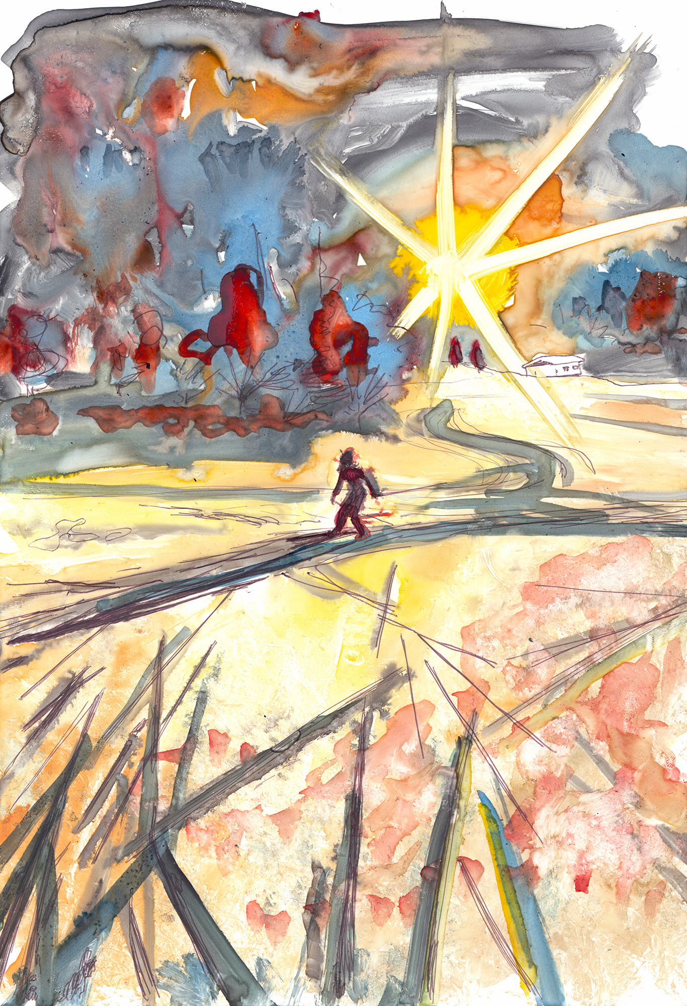 Bernhard Holaschke, drawing