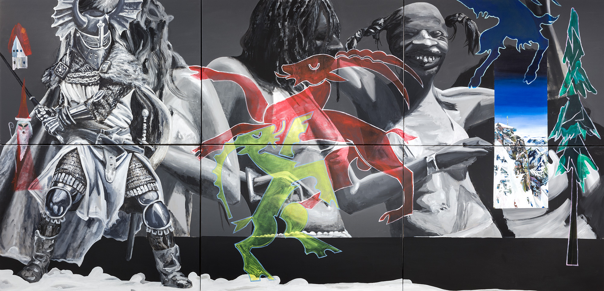 Zugspitzespitze, Bernhard Holaschke, painting